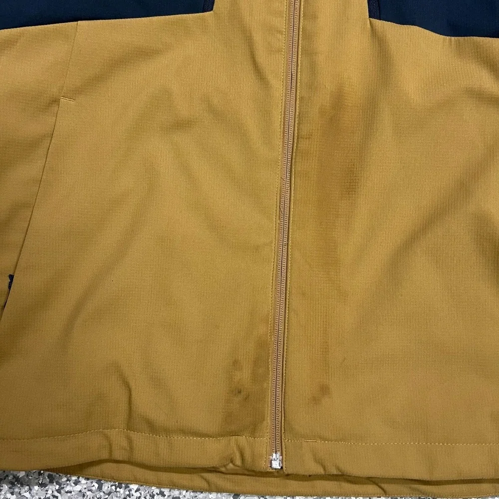 The North Face Apex Elevation Hooded Jacket Men's Large Navy Blue Colorblock Zip